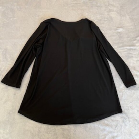 Jones New York Signature Women's Metal Accents Blouse With 3/4 Sleeve Large - Picture 12 of 15